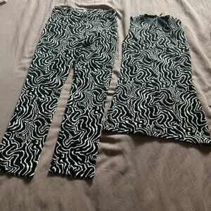 jacquard tunic and pants set